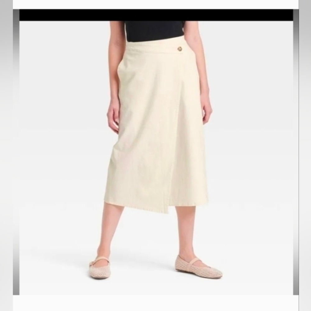 Universal Thread Women's Midi Wrap Skirt